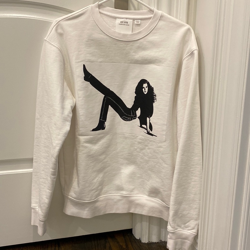 White Calvin Klein Crewneck